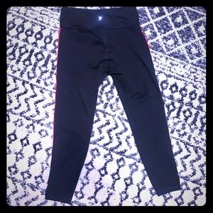 Striped design Black leggings